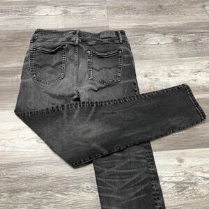 American Eagle Airflex Dark Wash Black Men 30x30 Athletic Straight Stretch Jeans